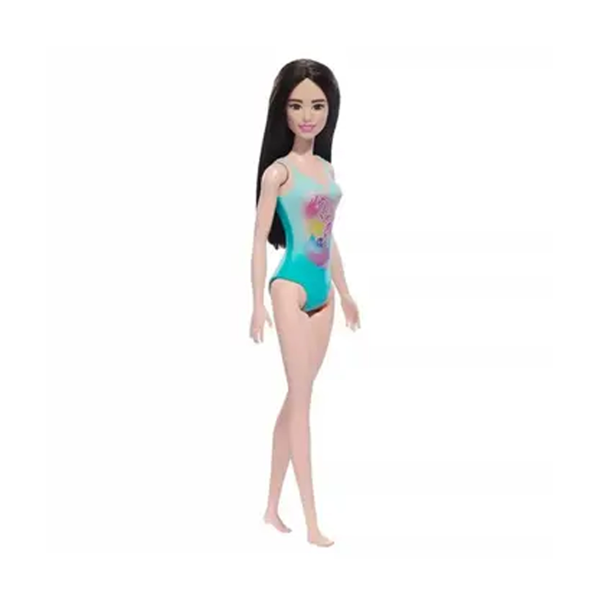Boneca Barbie Asiática Moda Praia Com Maiô Biquíni - Mattel