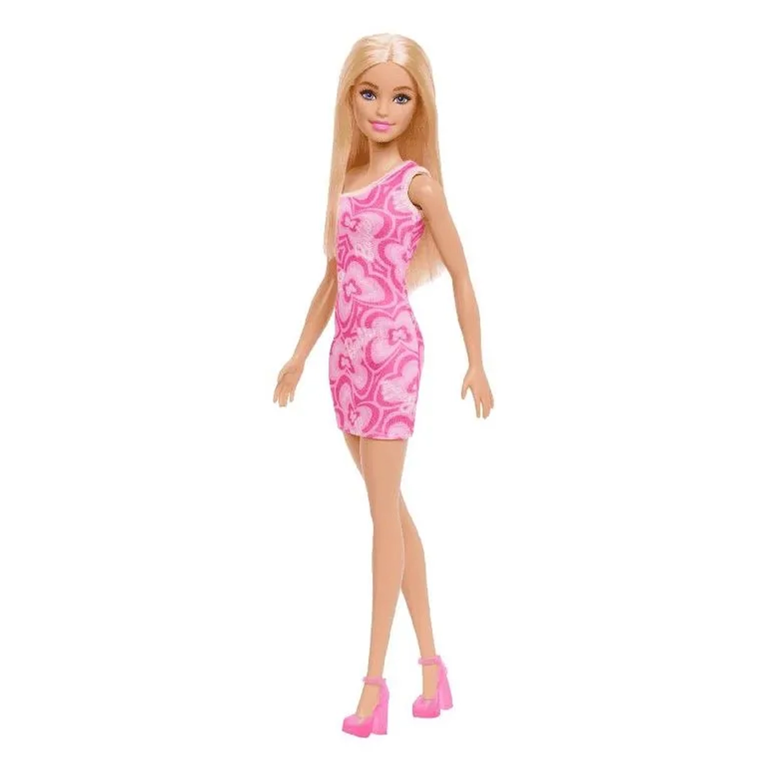 Boneca Barbie Fashion Vestido Laranja Loira